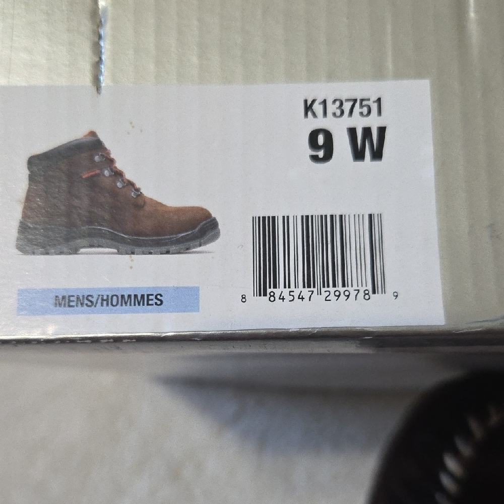 Hytest Dark Brown and Orange Steel Toe Waterproof Work Boots NIB - Picture 5 of 6
